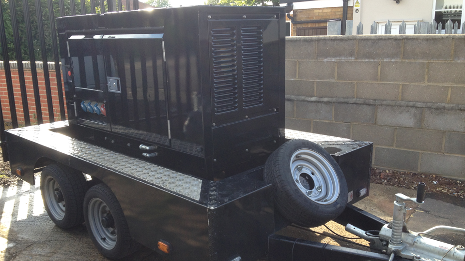 Oxfordshire Stage Hire 20KVA Ultra Silent Road Towable Diesel Generator