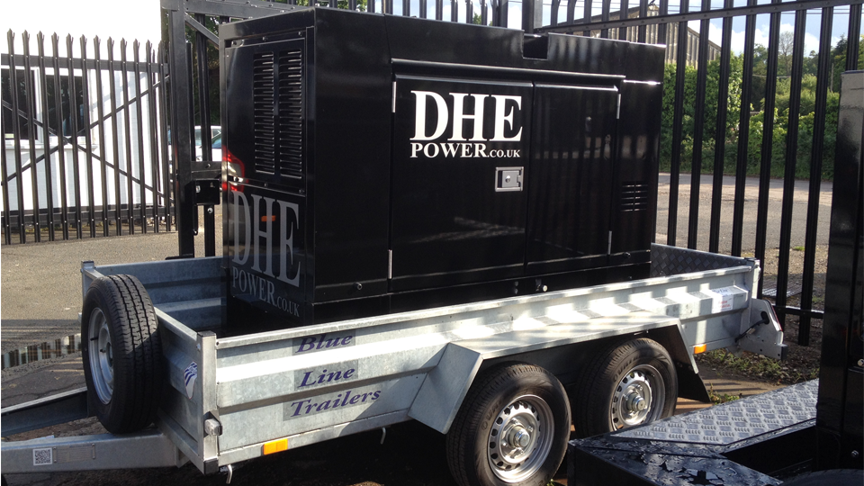 Oxfordshire Stage Hire 60KVA Ultra Silent Road Towable Diesel Generator